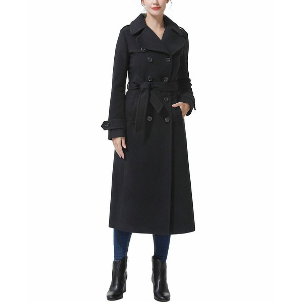 キミ アンド カイ レディース ジャケット＆ブルゾン アウター Women's Kiana Wool Trench Coat Black