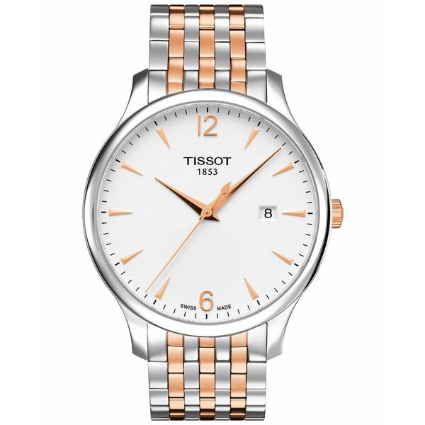 ティソット メンズ 腕時計 アクセサリー Men's Swiss Tradition Two-Tone Stainless Steel Bracelet Watch 42mm Two tone