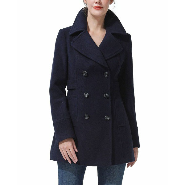 キミ アンド カイ レディース ジャケット＆ブルゾン アウター Women's Kendra Wool Peacoat Navy