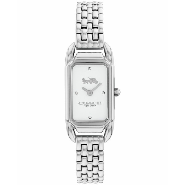 コーチ レディース 腕時計 アクセサリー Women's Cadie Silver-tone Stainless Steel Bracelet Watch 17.5mmX28.5mm Stainless Steel