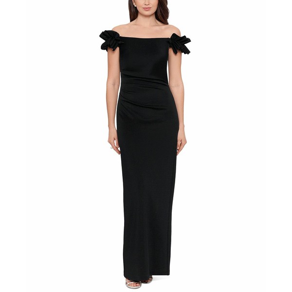 エスケープ レディース ワンピース トップス Off-The-Shoulder Ruffle Dress Orchid