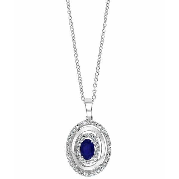 エフィー コレクション レディース ネックレス・チョーカー・ペンダントトップ アクセサリー EFFY® Sapphire (5/8 ct. t.w.) & Diamo