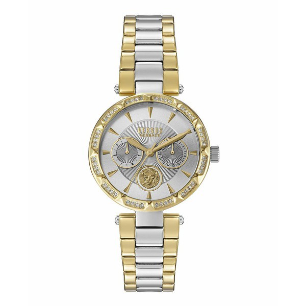 ヴェルサス ヴェルサーチ レディース 腕時計 アクセサリー Versus by Versace Women's Sertie Gold-tone/Silver-tone Stainless Steel Br