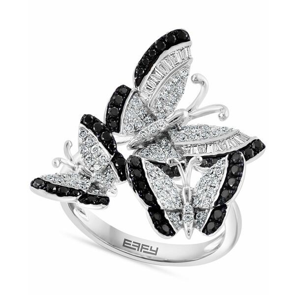 エフィー コレクション レディース リング アクセサリー EFFY® White Diamond (3/8 ct. t.w.) & Black Diamond (1/3 ct. t.w.) Butte