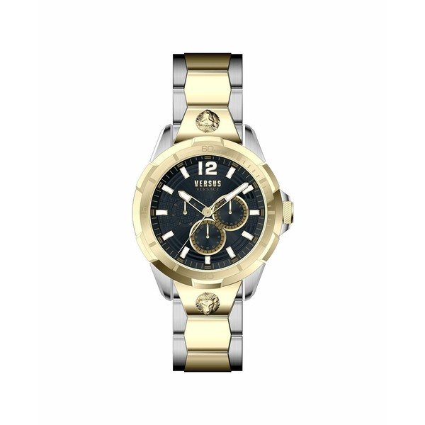 ヴェルサス ヴェルサーチ メンズ 腕時計 アクセサリー Versus by Versace Men's Runyon Gold-tone/Silver-tone Stainless Steel Bracelet