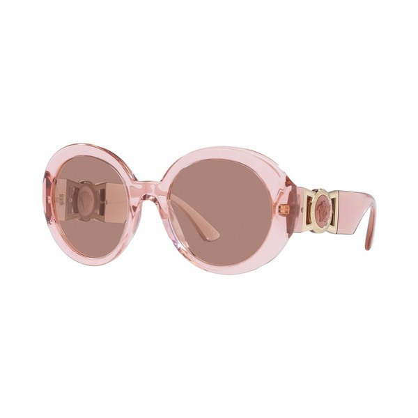 ヴェルサーチ レディース サングラス＆アイウェア アクセサリー Women's Sunglasses, VE4414 55 Transparent Pink