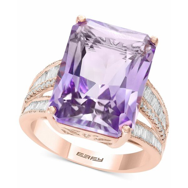 エフィー コレクション レディース リング アクセサリー EFFY® Pink Amethyst (15-1/2 ct. t.w.) & Diamond (3/8 ct. t.w.) in 14k Y