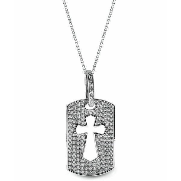 サットン バイ ローナ サットン レディース ネックレス・チョーカー・ペンダントトップ アクセサリー Sutton Sterling Silver Cross Cuto