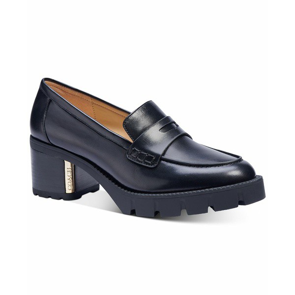 コーチ レディース サンダル シューズ Women's Cora Lug-Sole Loafers Black