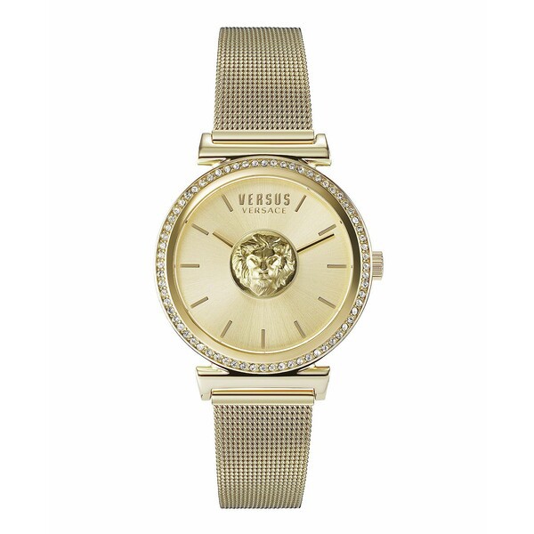 ヴェルサス ヴェルサーチ レディース 腕時計 アクセサリー Versus by Versace Women's Brick Lane Gold-tone Stainless Steel Bracelet W