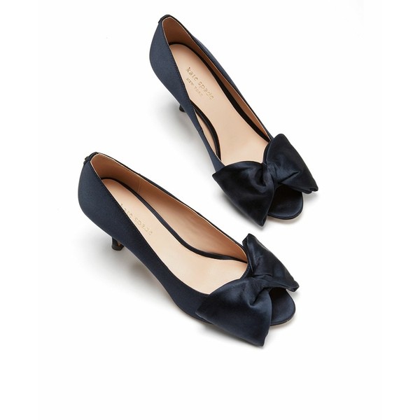 ケイト スペード レディース パンプス シューズ Crawford Peep-Toe Bow Pumps Blazer Blue