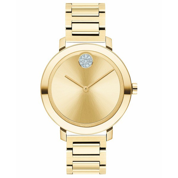 モバド レディース 腕時計 アクセサリー Women's Evolution Swiss Bold Gold Ion-Plated Stainless Steel Bracelet Watch 34mm Gold