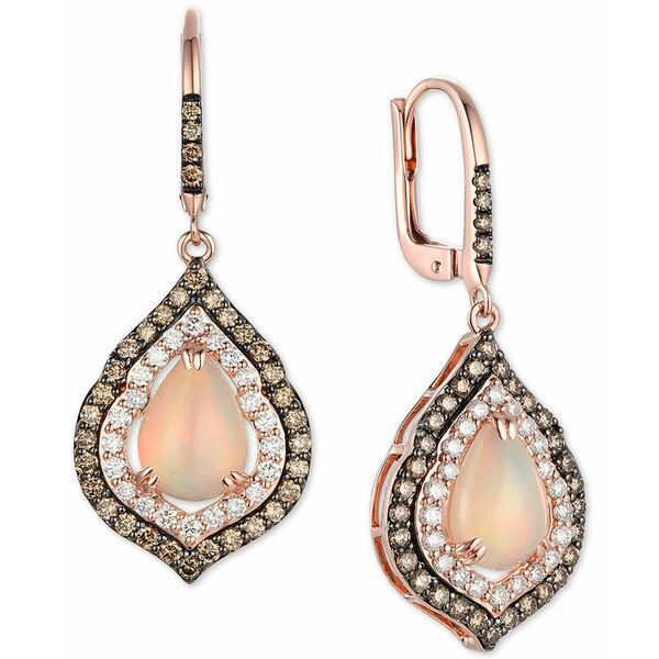 ルヴァン レディース ピアス＆イヤリング アクセサリー Neopolitan Opal (1-3/4 ct. t.w.) & Diamond (1-1/2 ct. t.w.) in 14k Rose Gold