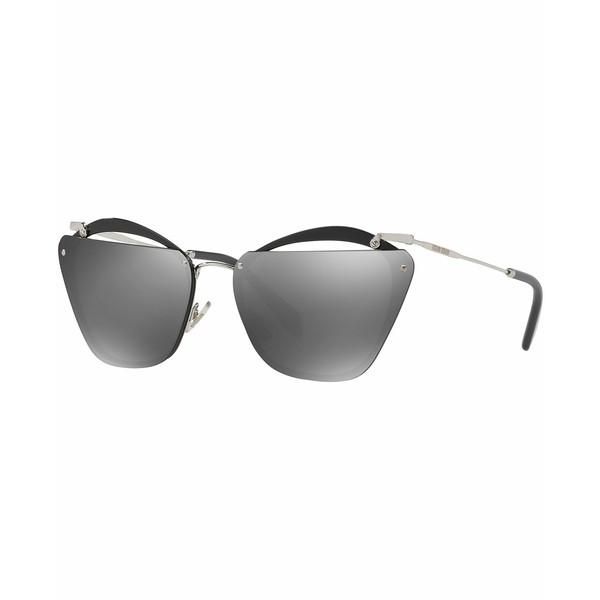 ミュウミュウ レディース サングラス＆アイウェア アクセサリー Sunglasses, MU 54TS SILVER MIRROR/GRAY