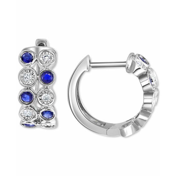 エフィー コレクション レディース ピアス＆イヤリング アクセサリー EFFY® Sapphire (3/4 ct. t.w.) & Diamond (1/6 ct. t.w.) Beze