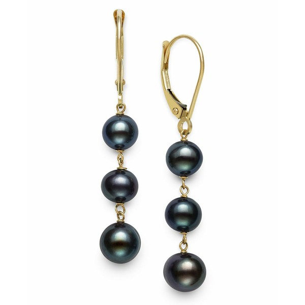 ベル ドゥ メール レディース ピアス＆イヤリング アクセサリー White Cultured Freshwater Pearl (5-8 mm) Leverback Earrings in 14k Y