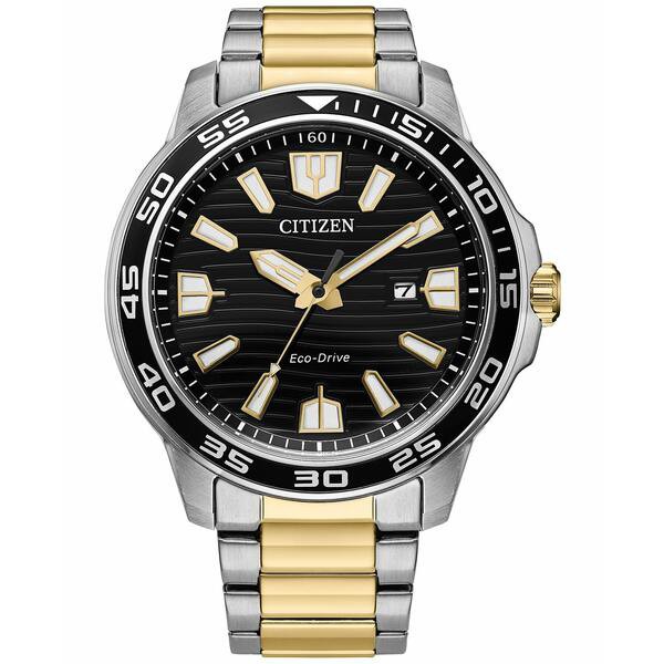 シチズン メンズ 腕時計 アクセサリー Men's Sport Two-Tone Stainless Steel Bracelet Watch 45mm Two-tone