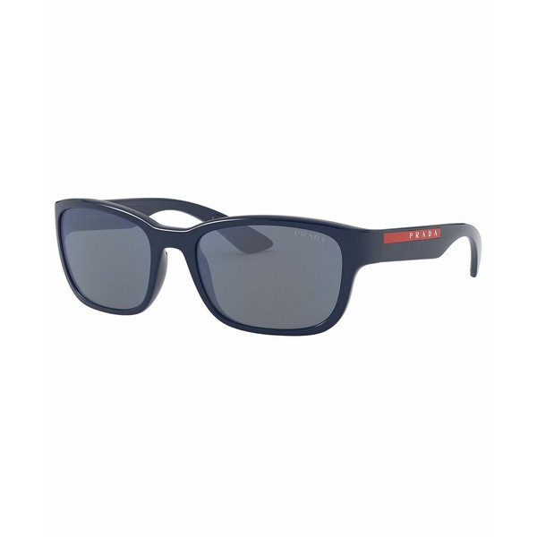 プラダ メンズ サングラス・アイウェア アクセサリー Sunglasses, PS 05VS 57 BLUE/DARK GREY EXTERNAL AR