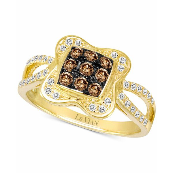 ルヴァン レディース リング アクセサリー Chocolatier® Diamond Cluster Ring (1/2 ct. t.w.) in 14k Gold Yellow Gold