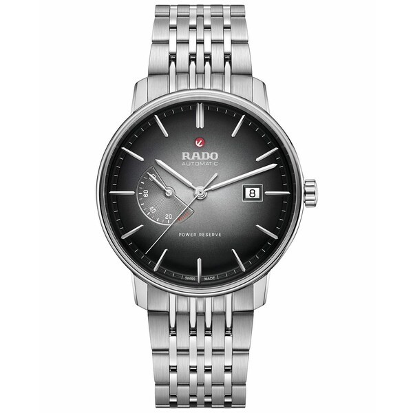 ラド メンズ 腕時計 アクセサリー Men's Swiss Automatic Coupole Classic Stainless Steel Bracelet Watch 41mm Black