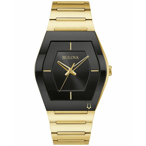 ブロバ メンズ 腕時計 アクセサリー Men's Futuro Gold-Tone Stainless Steel Bracelet Watch 40mm Gold