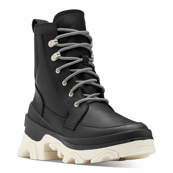 ソレル レディース ブーツ＆レインブーツ シューズ Women's Brex Lug Sole Lace-Up Boots Black, Chalk