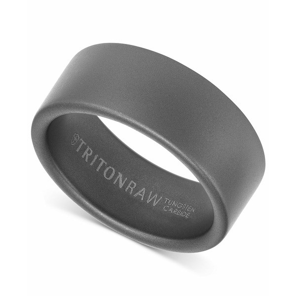 トライトン メンズ リング アクセサリー Pure Raw Men's Wide Band in Tungsten Black