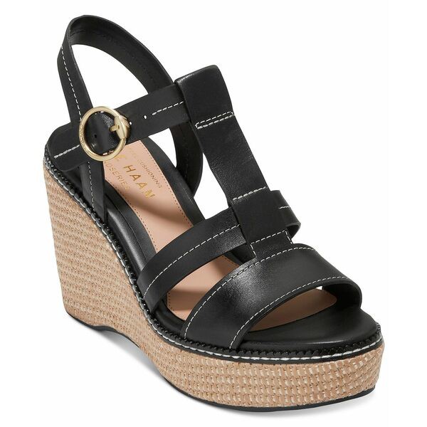 コールハーン レディース サンダル シューズ Women's Cloudfeel All Day Wedge Sandals Black