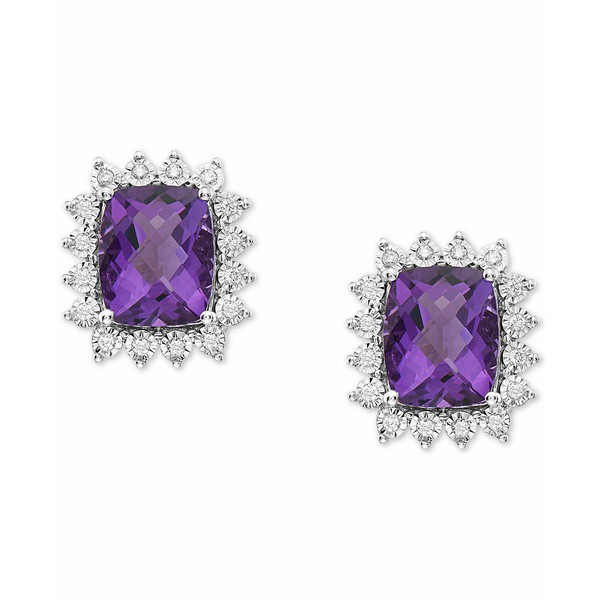 エフィー コレクション レディース ピアス＆イヤリング アクセサリー EFFY® Amethyst (7-1/2 ct. t.w.) & Diamond (1/3 ct. t.w.) St