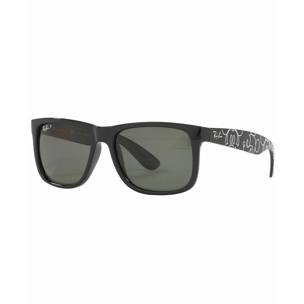 レイバン メンズ サングラス・アイウェア アクセサリー Men's Polarized Sunglasses, RB4165 55 BLACK/DARK GREEN POLAR