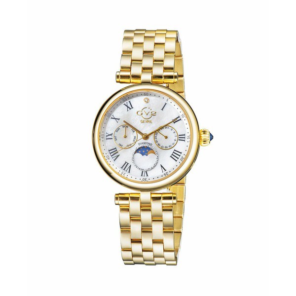 ジェビル レディース 腕時計 アクセサリー GV2 Women's Florence Gold-Tone Ion Plating Swiss Quartz Bracelet Watch 36mm Gold-Tone