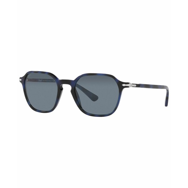 ペルソル レディース サングラス＆アイウェア アクセサリー Unisex Sunglasses, PO3256S 51 BLUE/LIGHT BLUE