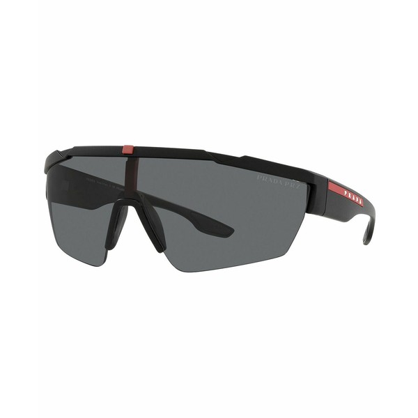 プラダ メンズ サングラス・アイウェア アクセサリー Men's Sunglasses, PS 03XS 44 BLACK RUBBER/POLAR GREY