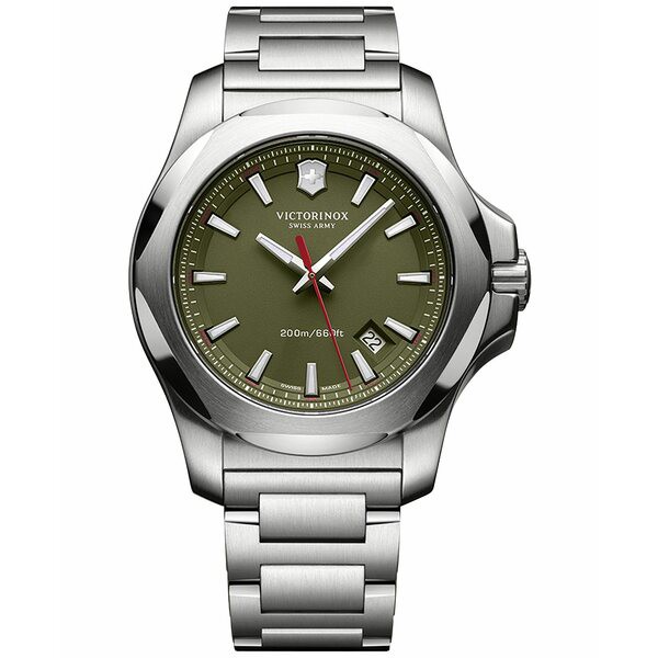 ビクトリノックス メンズ 腕時計 アクセサリー Men's I.N.O.X. Stainless Steel Bracelet Watch 43mm 241725.1 No Color