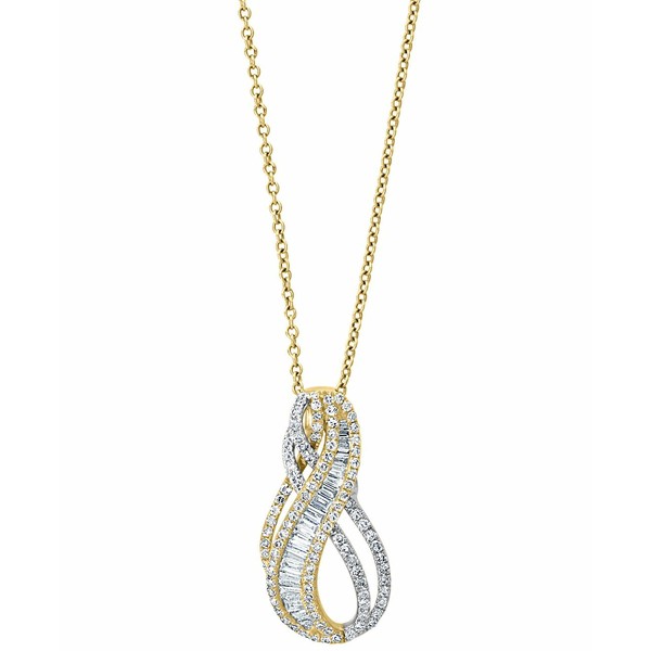 エフィー コレクション レディース ネックレス・チョーカー・ペンダントトップ アクセサリー EFFY® Diamond Swirl 18" Pendant Neckl