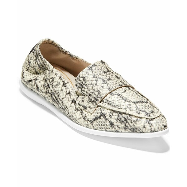 コールハーン レディース サンダル シューズ Women's Grand Ambition Amador Flats Natural Snake Printed Leather