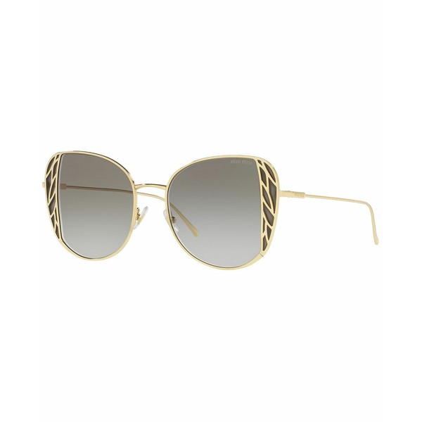 ミュウミュウ レディース サングラス＆アイウェア アクセサリー Women's Sunglasses, MU 57XS 52 GOLD/GREY GRADIENT