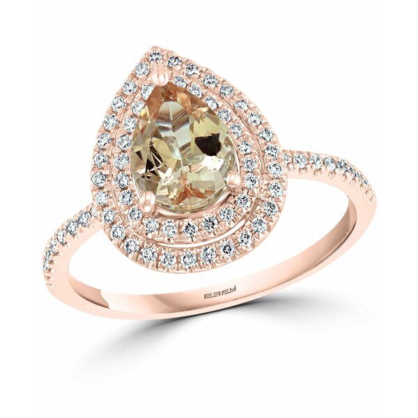 エフィー コレクション レディース ピアス＆イヤリング アクセサリー EFFY® Morganite (7/8 ct. t.w.) & Diamond (1/4 ct. t.w.) Dou