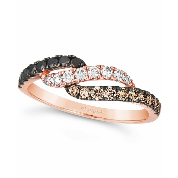 ルヴァン レディース リング アクセサリー Multicolor Diamond Statement Ring (1/2 ct. t.w.) in 14k Rose Gold Rose Gold