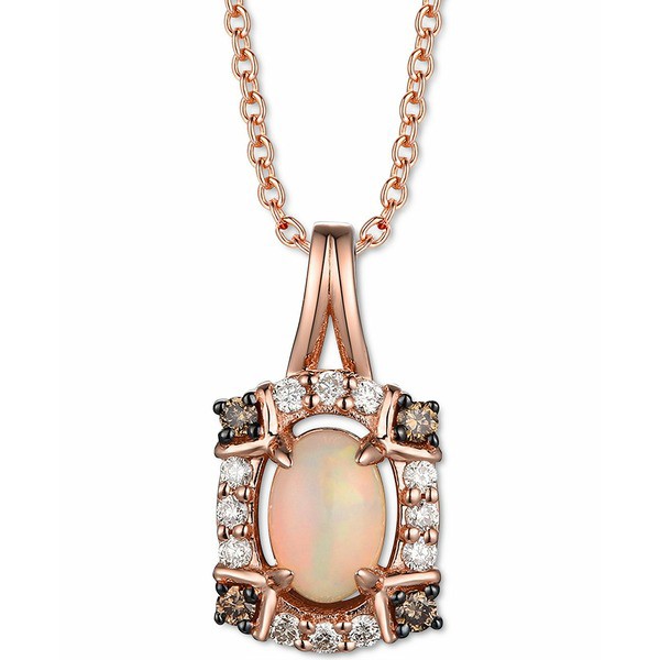 ルヴァン レディース ネックレス・チョーカー・ペンダントトップ アクセサリー Neopolitan Opal (1/5 ct. t.w.) & Diamond (1/8 ct. t.w.