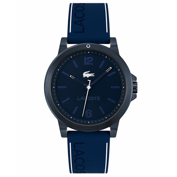 ラコステ メンズ 腕時計 アクセサリー Men's Court Blue Silicone Strap Watch 42mm Blue