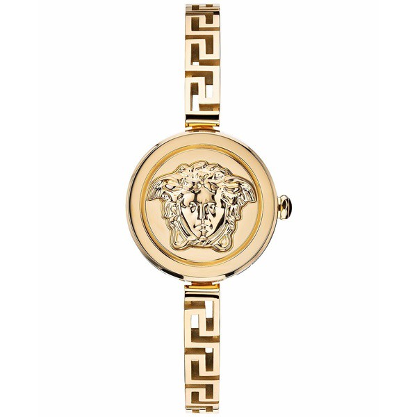 ヴェルサーチ レディース 腕時計 アクセサリー Women's Swiss Medusa Secret Gold-Tone Stainless Steel Bracelet Watch 25mm Ip Yellow