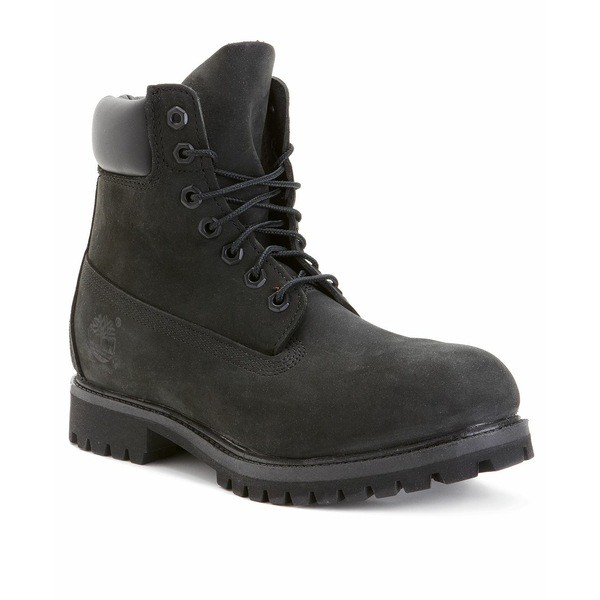 ティンバーランド メンズ ブーツ＆レインブーツ シューズ Men’s 6-inch Premium Waterproof Boots Black Nubuck