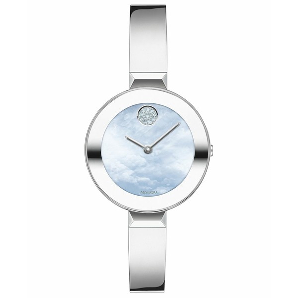 モバド レディース 腕時計 アクセサリー Women's Swiss Bold Stainless Steel Bangle Bracelet Watch 28mm Stainless Steel