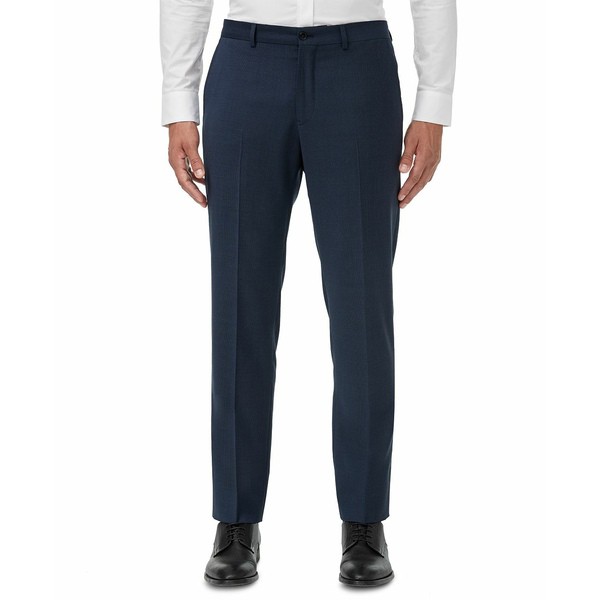 アルマーニ メンズ カジュアルパンツ ボトムス Armani Exchange Men's Slim-Fit Navy Birdseye Suit Separate Pants Navy