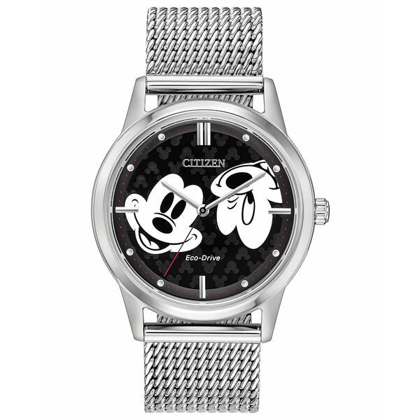 シチズン レディース 腕時計 アクセサリー Mickey Mouse Bracelet Watch 40mm Silver-tone