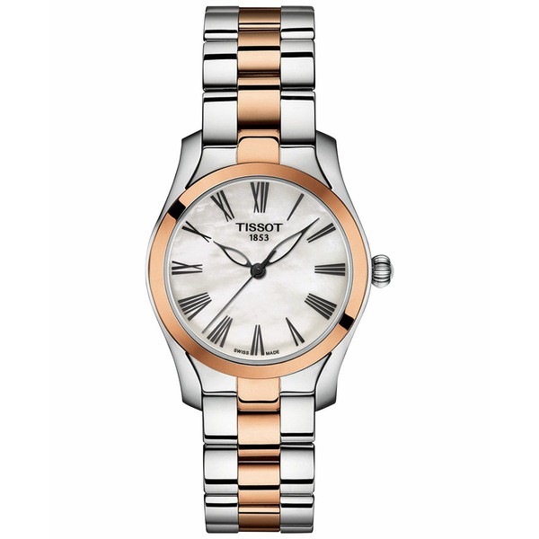 ティソット レディース 腕時計 アクセサリー Women's Swiss T-Wave Two-Tone Stainless Steel Bracelet Watch 30mm Two Tone