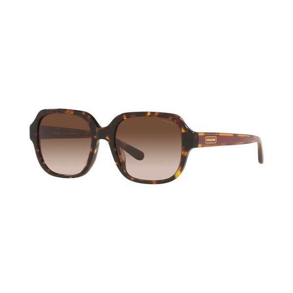 コーチ レディース サングラス＆アイウェア アクセサリー Women's Sunglasses, HC8335U C7989 53 Dark Tortoise