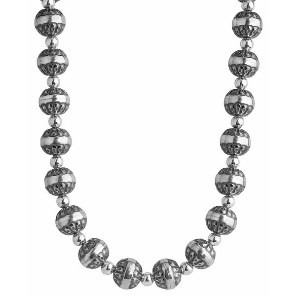 アメリカンウェスト レディース ネックレス・チョーカー・ペンダントトップ アクセサリー Sterling Silver Native Pearl Necklace 21" +