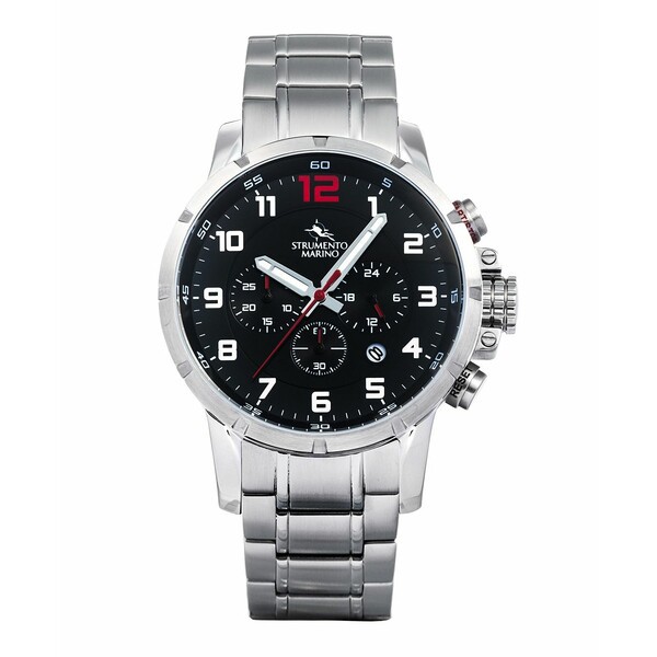 ストルメント マリーノ メンズ 腕時計 アクセサリー Men's Summertime Stainless Steel Performance Timepiece Watch 46mm Silver